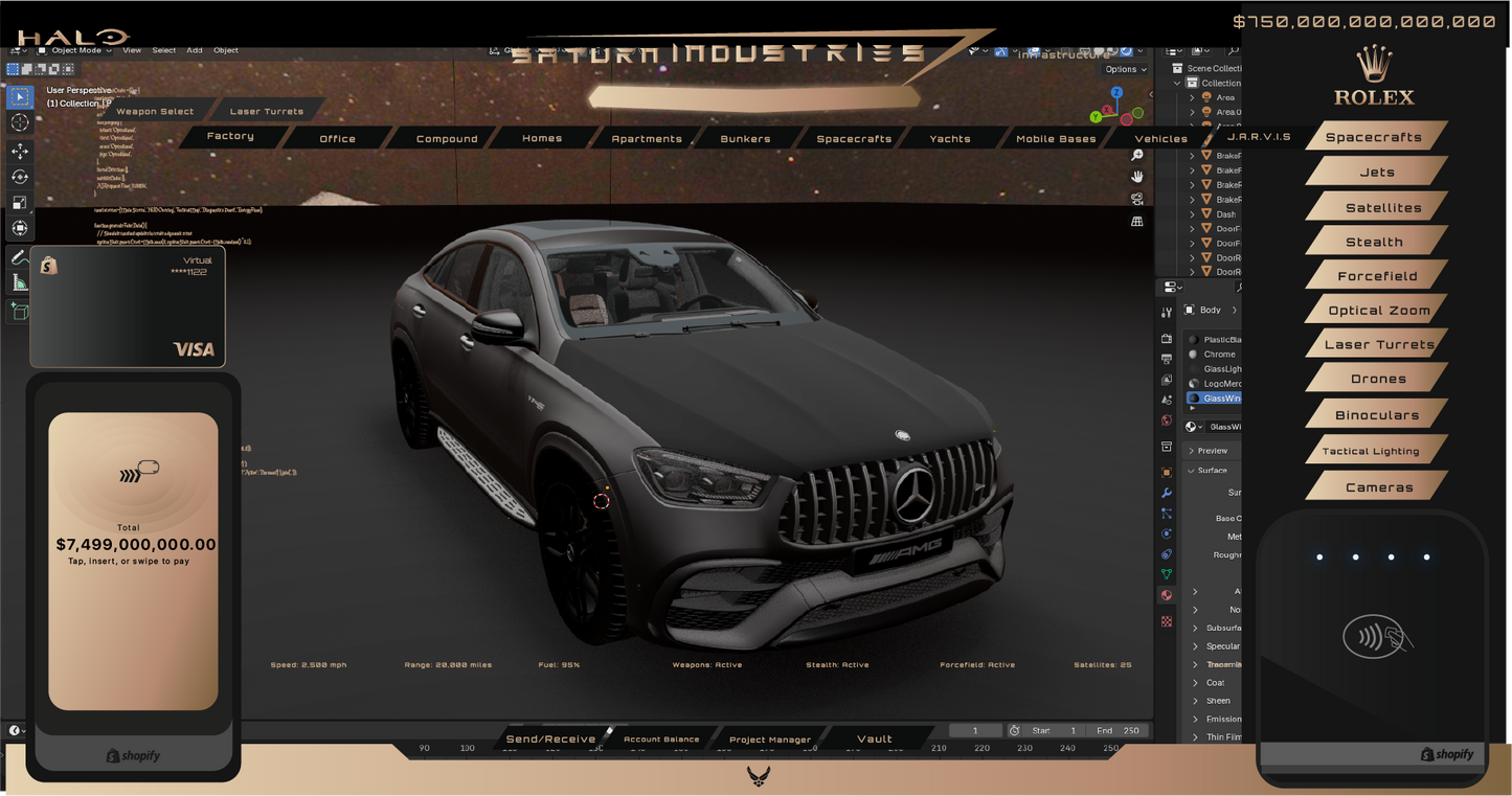spaceship fleet carbon fiber